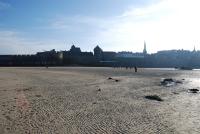 Saint malo, à marée basse